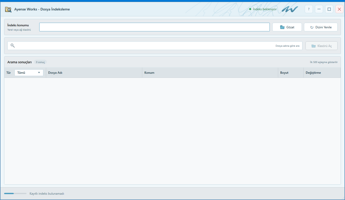 File Indexing: File indexing